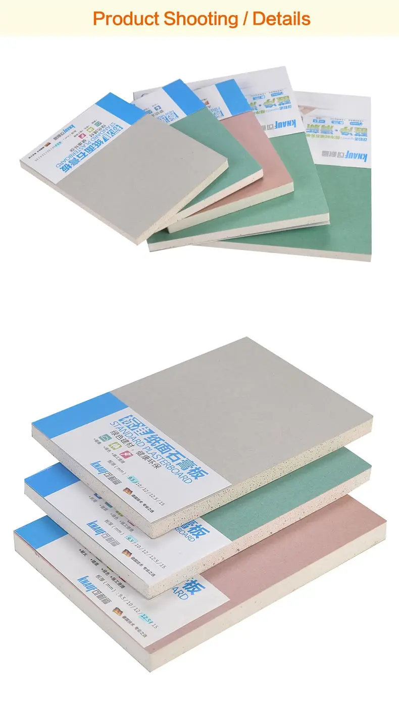 15mm Gypsum Board with 1220mm*2440mm*15mm Size and 5 Years Warranty for Ceiling and Drywall Applications