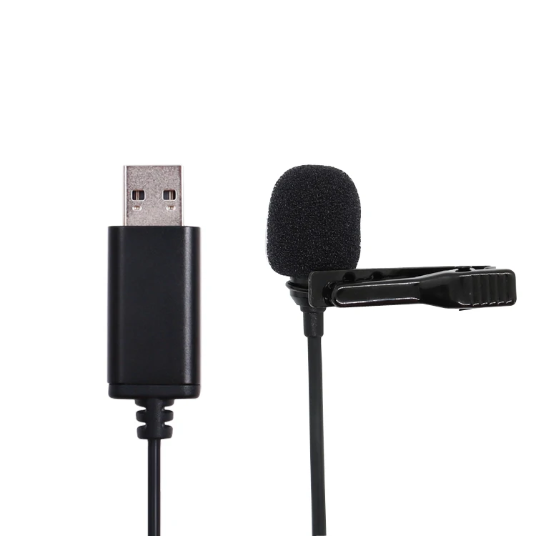 Noise Canceling Condenser Recording Studio Lapel Lavalier Usb Clip