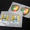 Custom Embossed Football Club Logo Screen Printing High-frequency TPU Patches Badges for Sportswear