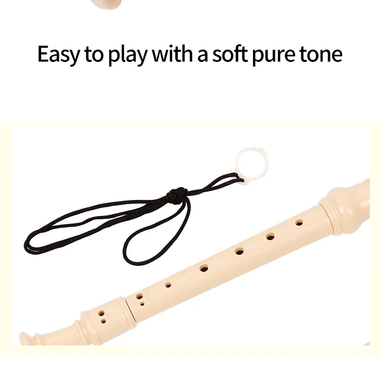 Qimei QM8A-6G ABS Professional Soprano Recorder Instrument 8 Hole