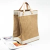 Wholesale tote eco recycle large organic jute hemp shopping bag