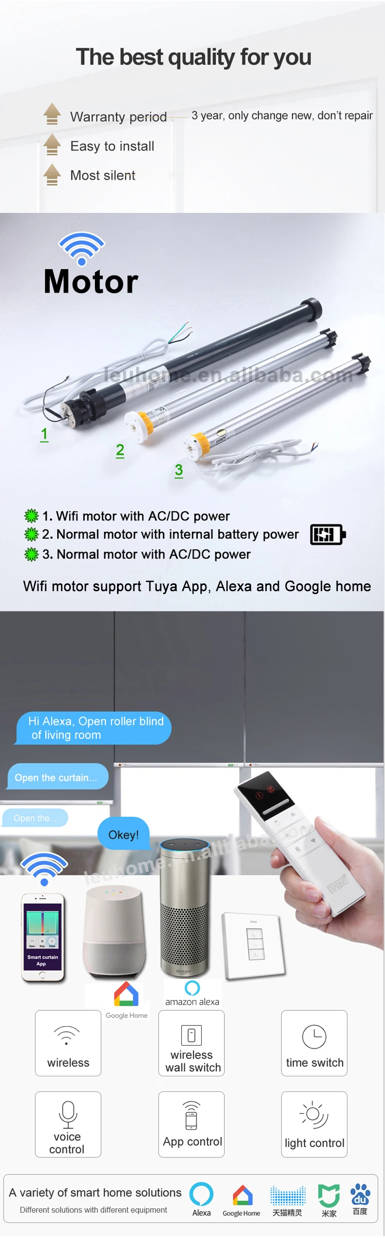 blind motor google home