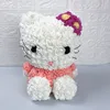 artificial rose with bear Hello Kitty flower gifts wedding decor for cheap