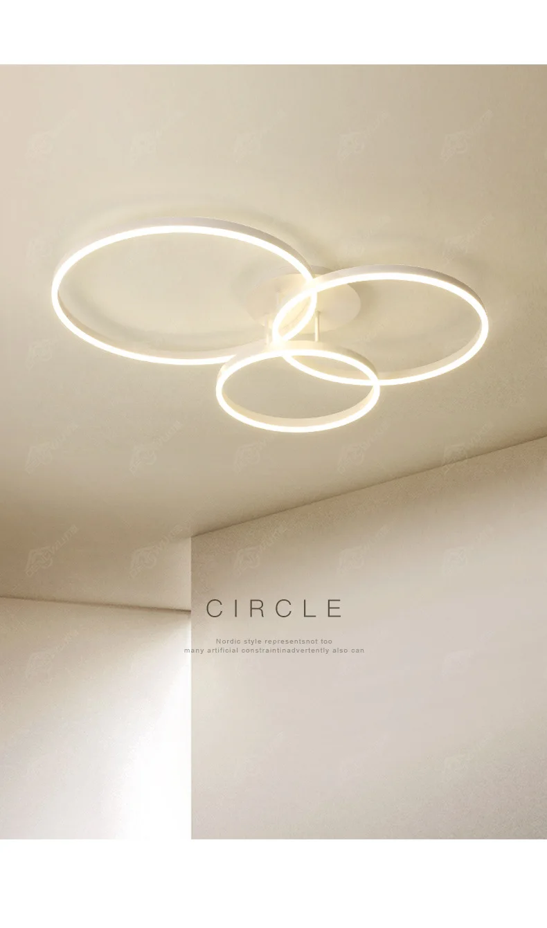 product modern nordic minimalist led ceiling light for home living room and master bedroom simple elegant circle design-17