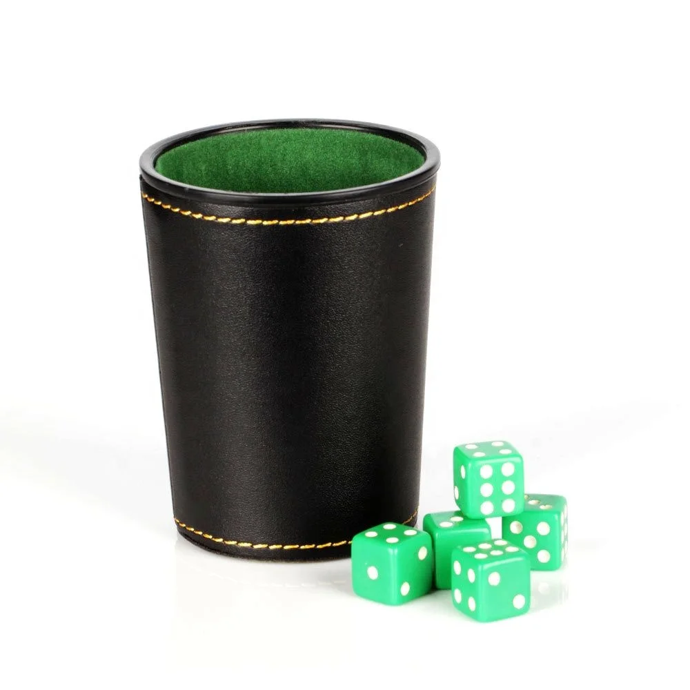 Leather Personalized Dice Cup Dice Shaker Cup Custom Leather Dice Cups