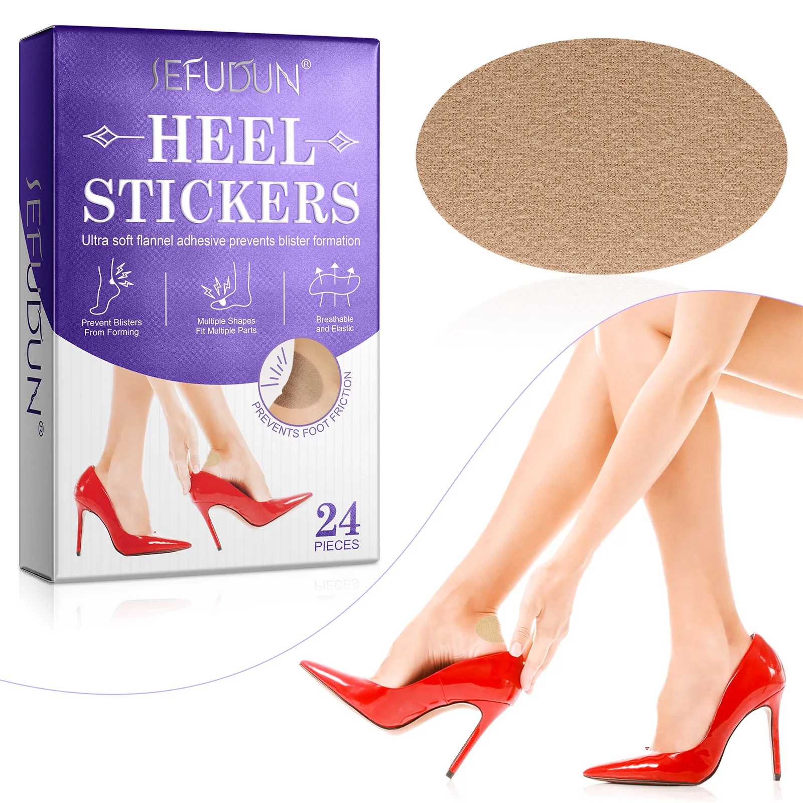 Sefudun Moleskin Tape Heel Stickers Blister Prevention Pads Prevent