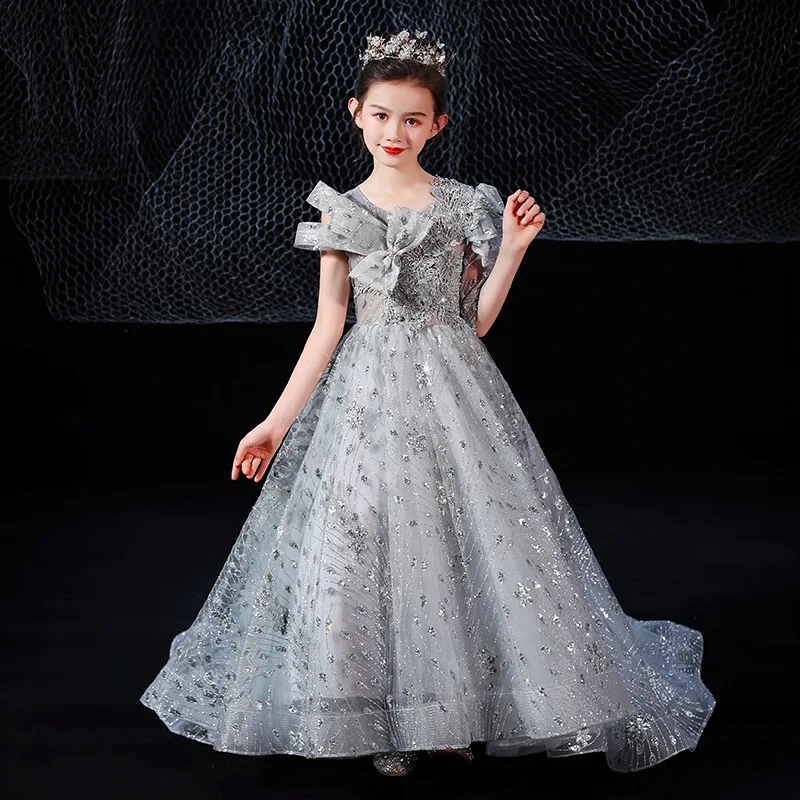 prom dress site Navy Starry Night With Shawl High Site Prom Dresses, CP0691 US6 / Custom Color(leaving a note) main image 0