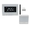 Radio control programmable radiant heat thermostat for HVAC central radiant ceiling heating