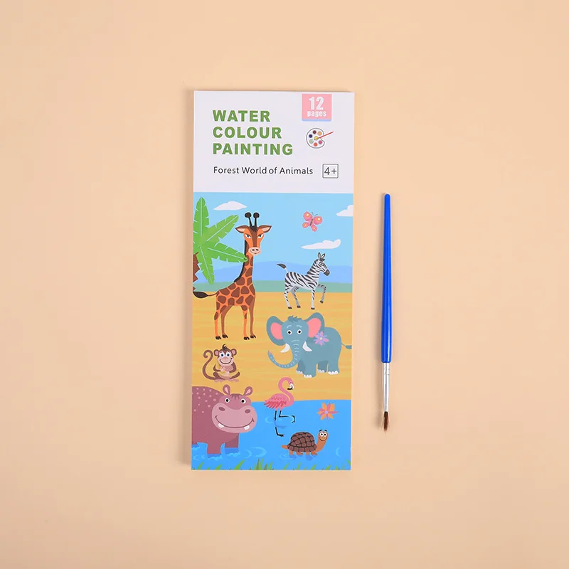 Large DIY Creative Graffiti Painting Book Children Gouache Watercolor Water-Dipped Early Education Drawing Toys Made Paper PC