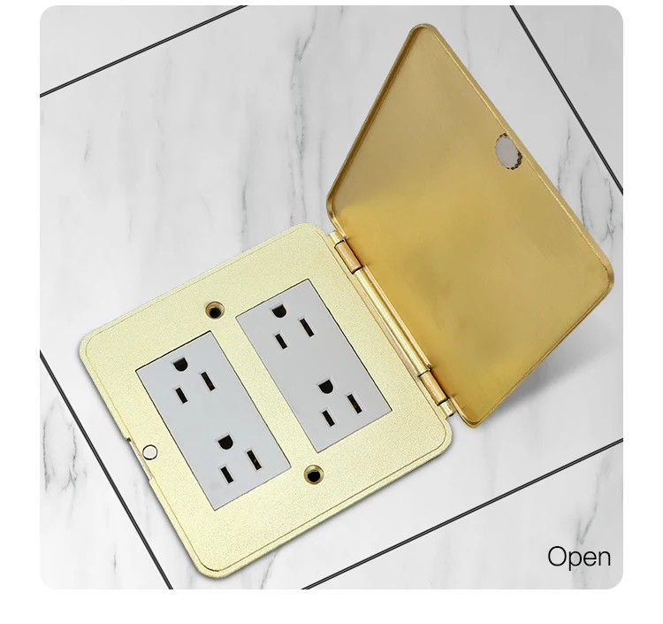 American Standard multi module electrical open floor socket