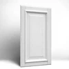 Melamine Molded Door For Residential House 4 Panel Grained Internal Foreign Wood Doors