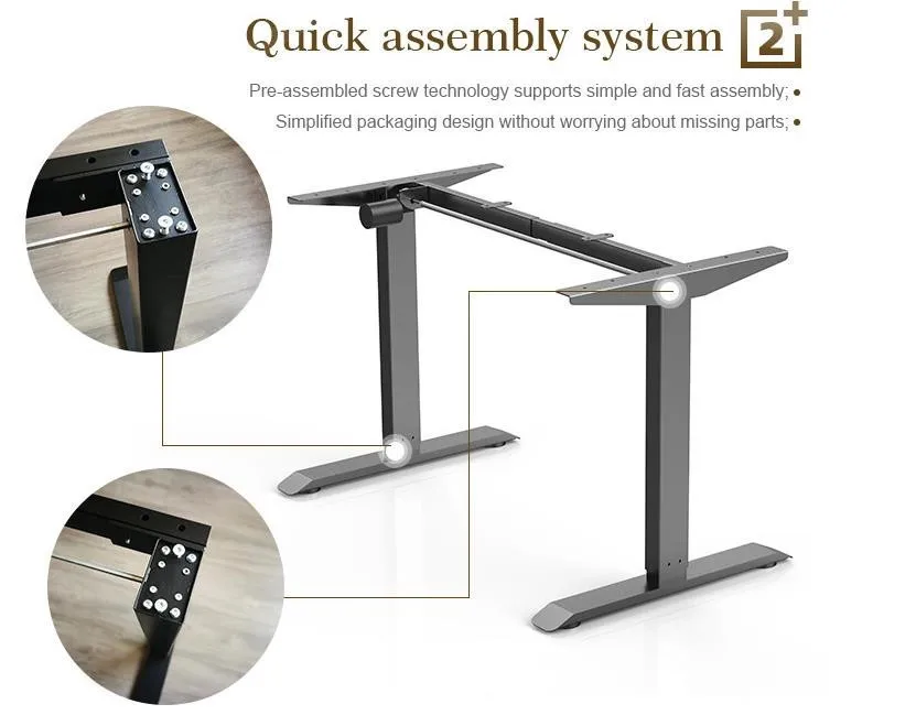 Wholesale Modern Office Desk Adjustable Height Design Work Station Sit Stand Desk