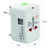 All in One Universal International Plug Adapter 2 USB Port World Travel AC Power Charger Adaptor with AU US UK EU converter Plug