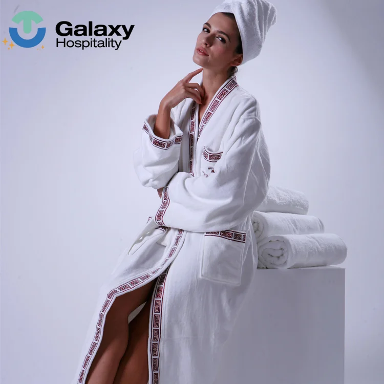 Wholesale Luxury 100 Cotton White Hotel Bathrobe Buy Hotel Bathrobe