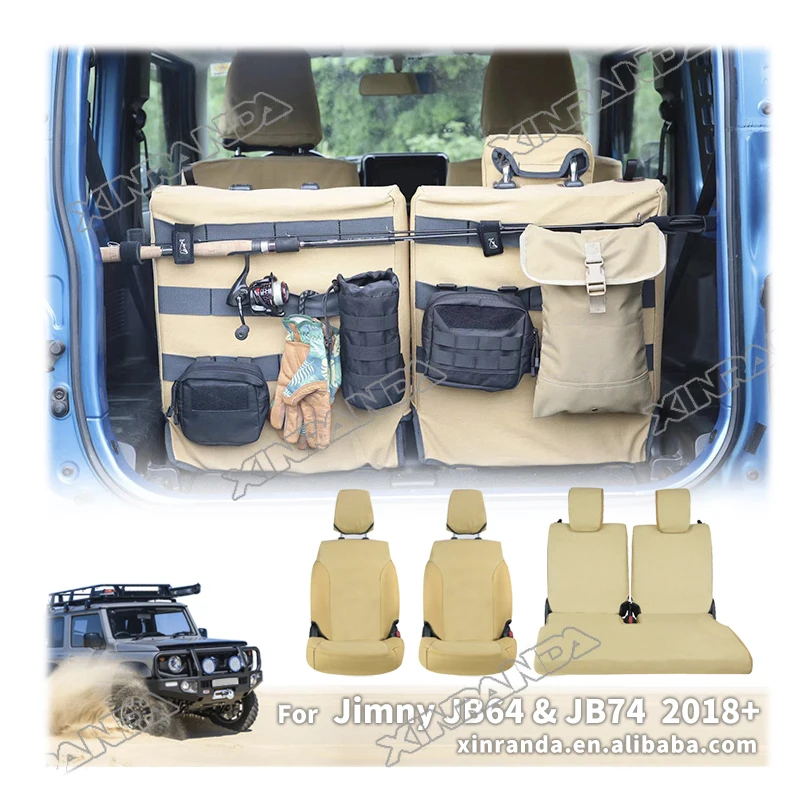 Gen4 Jimny Jb74 Accessories Canvas Car Seat Covers Set For Suzuki Jimny Jb74w Jb64w Jb74 Jb64
