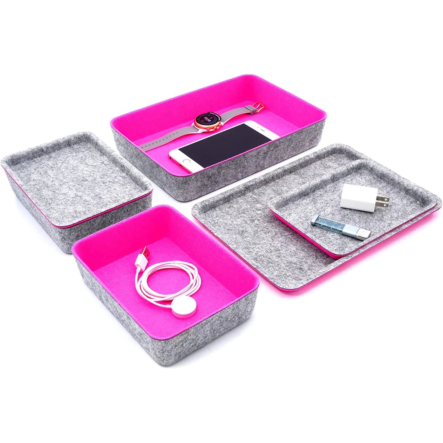 Drawer Organizers Bins Felt Storage Bin Office Organizer Shallow Small