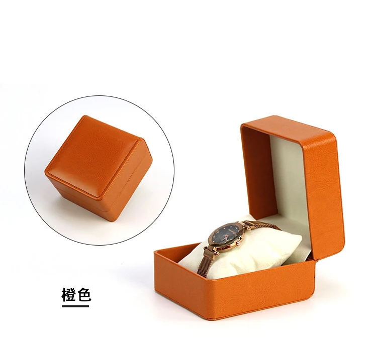 Boîte À Montre Couvert En Cuir Pu Guorui,Boîte De Montre De Luxe,Emballage Pour Montre Simple