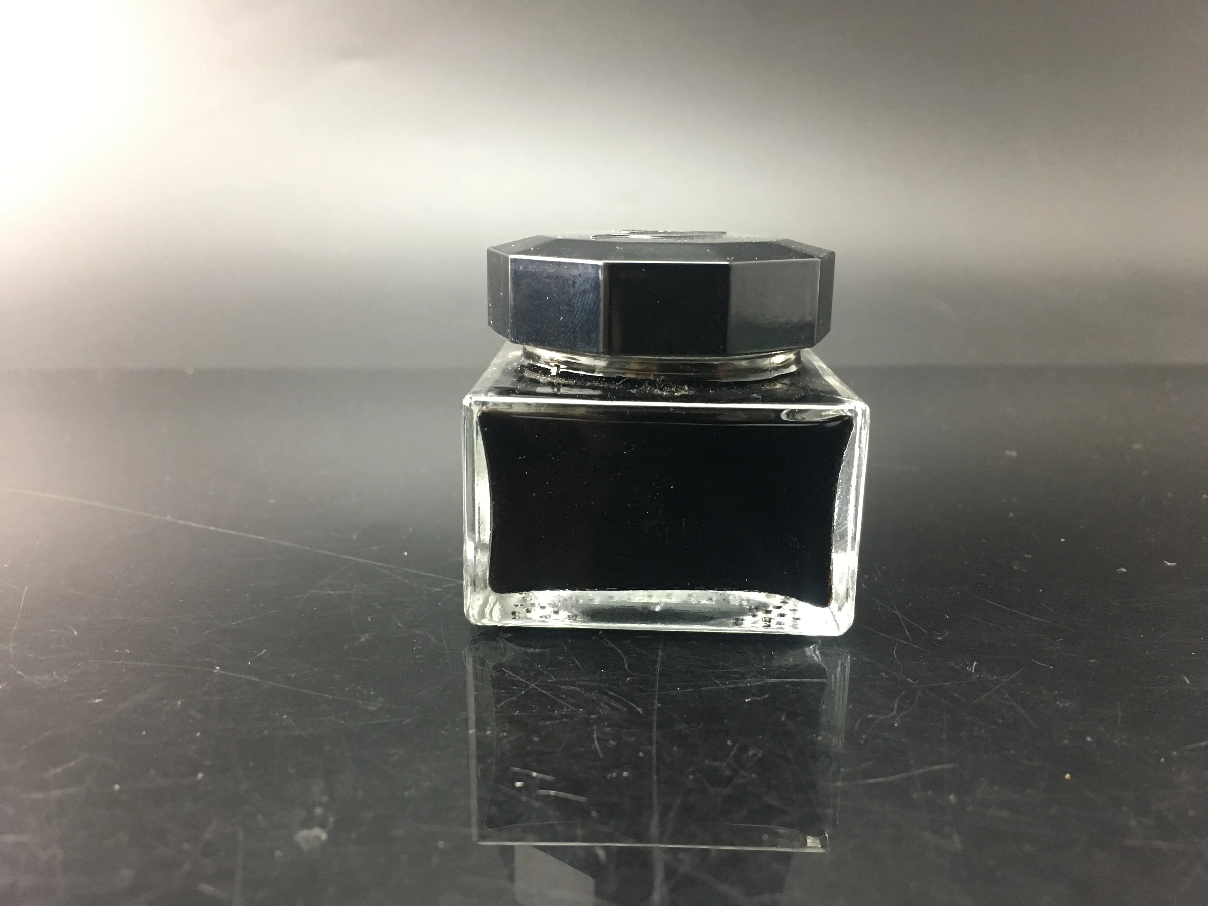 定制方形 50毫升空玻璃钢笔墨水瓶批发