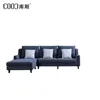 BY8099 Wholesale blue modern fabric model sectional corner sitting room furniture living room sofa