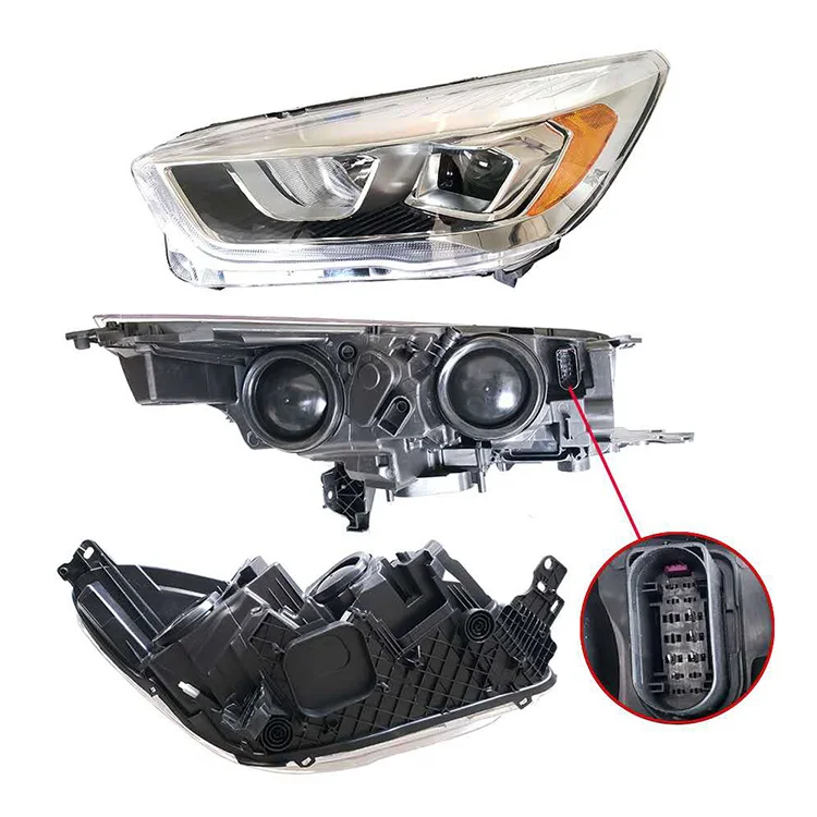 Car LED Head Light Headlamp For Ford Kuga Escape 2017 - 2019 USA Type