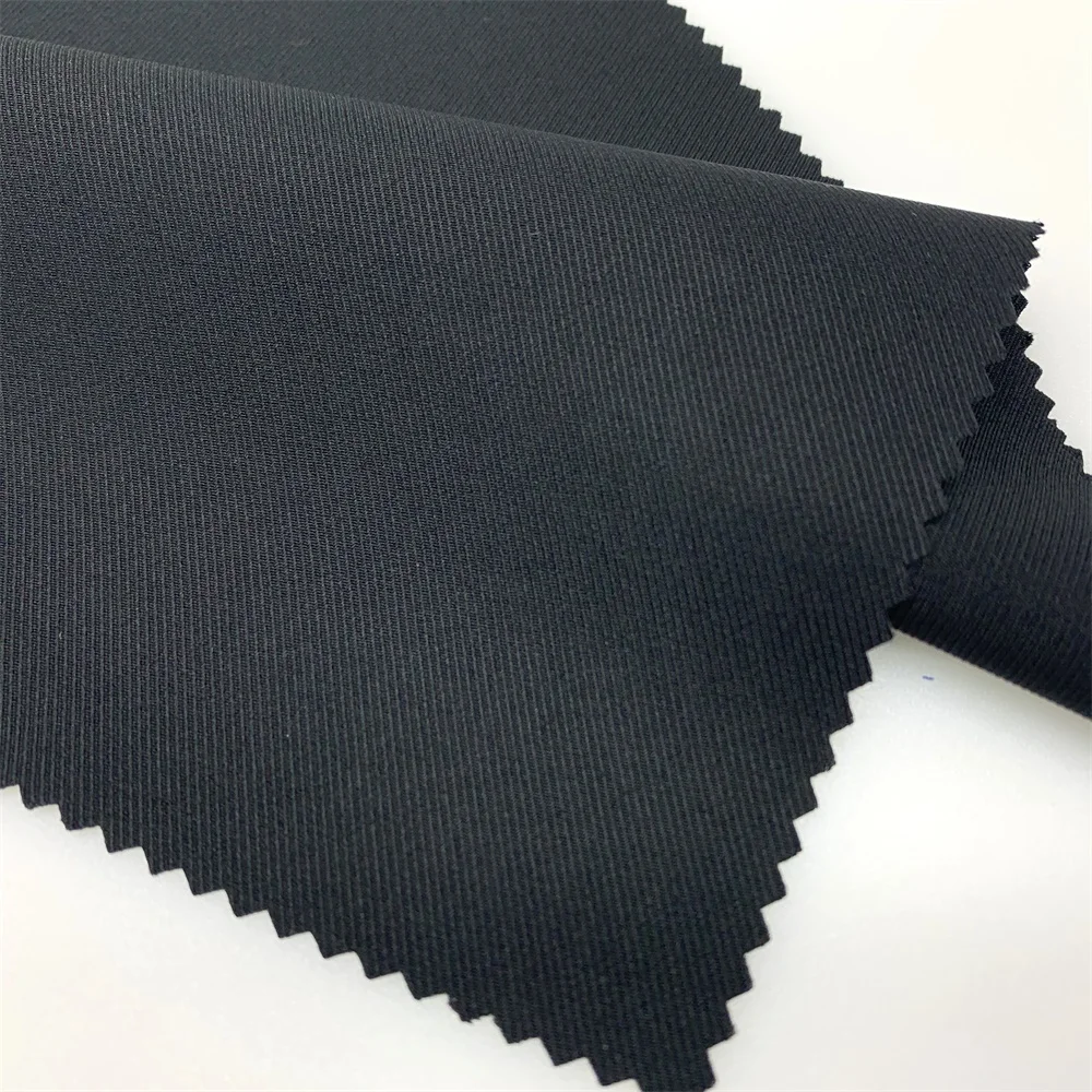 Eco-friendly 100% Rpet Recycled Polyester Twill Little Stretch Fabric ...