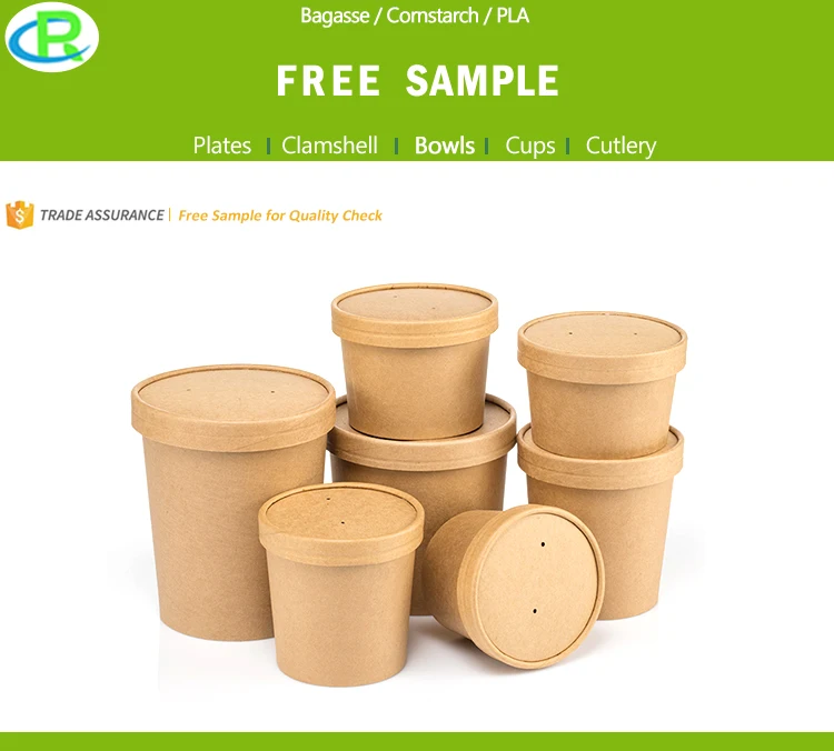 Kraft Paper Disposable Custom Made Take Away Food Boxes and Cup