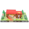 Onshine brand new style hot sale toy lincoln logs shop wooden forest house log house toy
