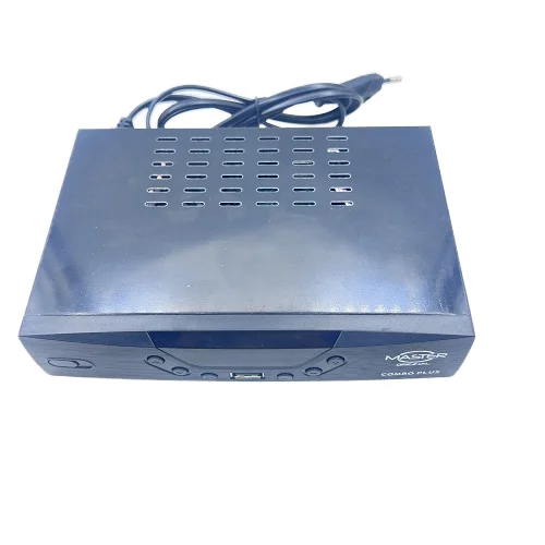 Master Combo Decoder front panel showing HDMI, RF, and USB ports