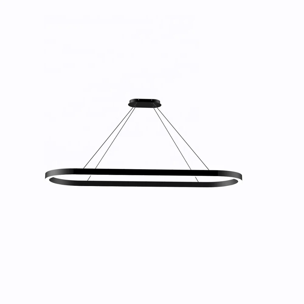 HLINEAR LC8060-F-1200/3600 Aluminium Profile Warranty 5 years Oval Simple Design Oval Hanging Led Linear Pendant Light