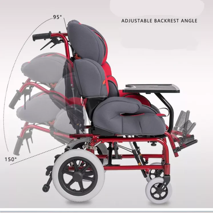 Handicapped wheelchair for children Cerebral palsy wheelchair wholesale China factory details