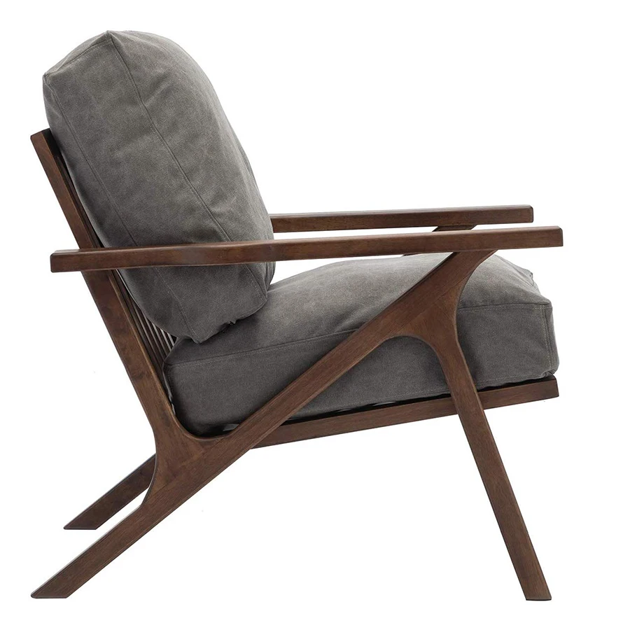 Modern Design Furniture Set Wooden Frame Lounge Chair Accent Soto