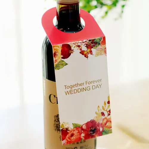 High Quality Customization Luxury Hanging Tags For Vodka Bottle Wine