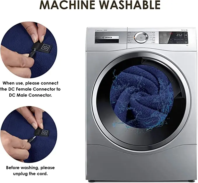 Full Body 12v Rechargeable Battery Electric Heated Car Blanket Usb