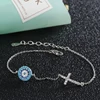 925 sterling silver women's cross II EWB bracelet bracelet bling jewelry