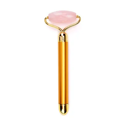 
3D Facial Roller Face Lift Firming Tool Rose Quartz Electric Jade Roller For Face 