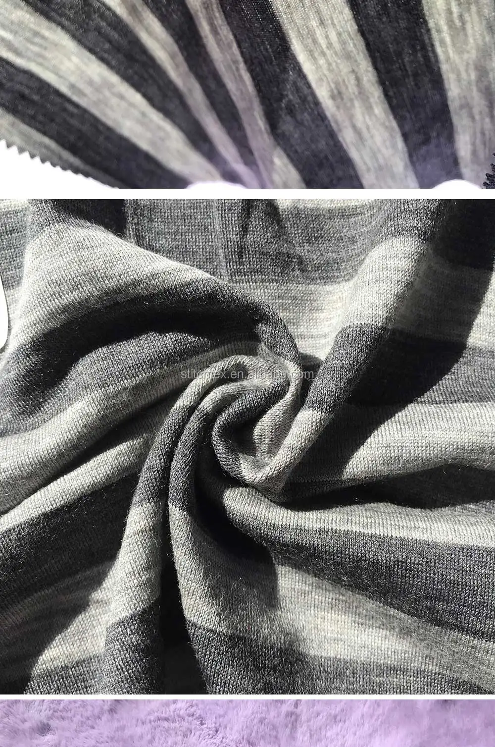 ready to shipping 100% merino wool jersey fabric 180g knitted