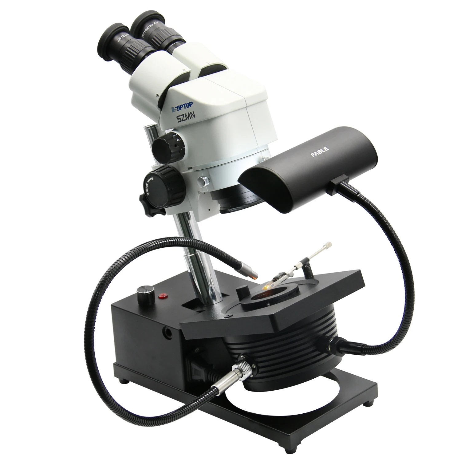 Fable Adjustable Binocular Jewelry Microscope,Gemological Professional