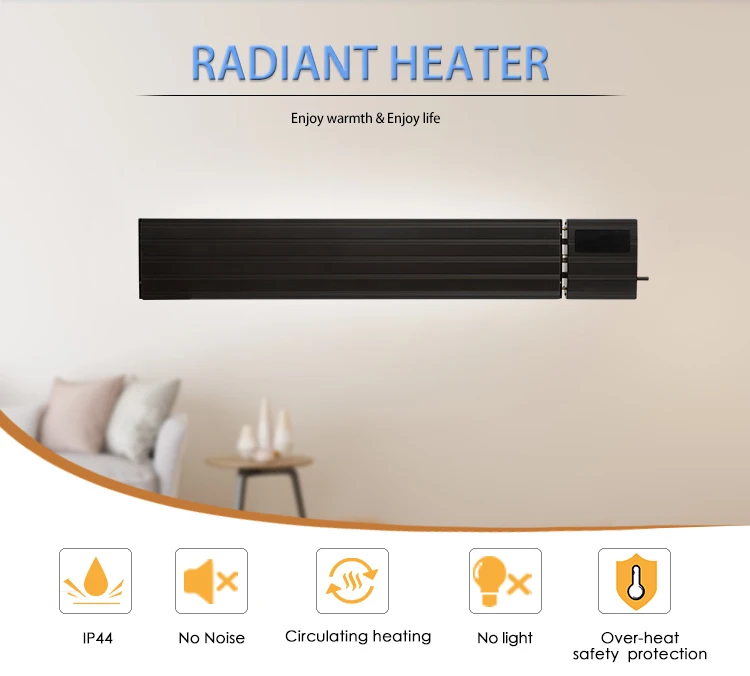 infrared radiant heater with LED