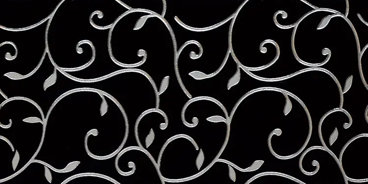 Vente chaude couleur noire jet d'eau mosaïque carrelage jet d'eau design carreaux de porcelaine nouveau jet d'eau motif decor carrelage
