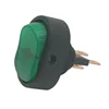 Superior Quality 12V 2 Way Green LED Indicator Car Rocker Switch