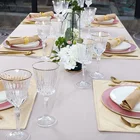 Boan Chinese Wedding Plates Gold Rim Charger Dinnerware Wholesale