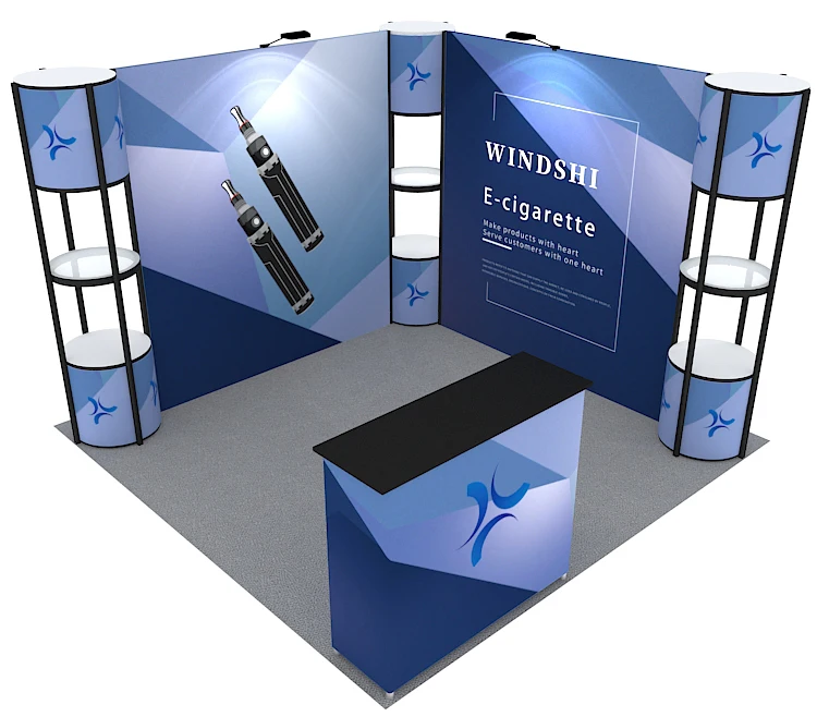 Folding Trade Show 10×10 Aluminum Twist Tower Display Booth – US ...