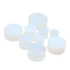 VRIUA Organic Opal Stone Ear Plug Ear Tunnels Ear Expander Stretcher Saddle Body Piercing Jewelry