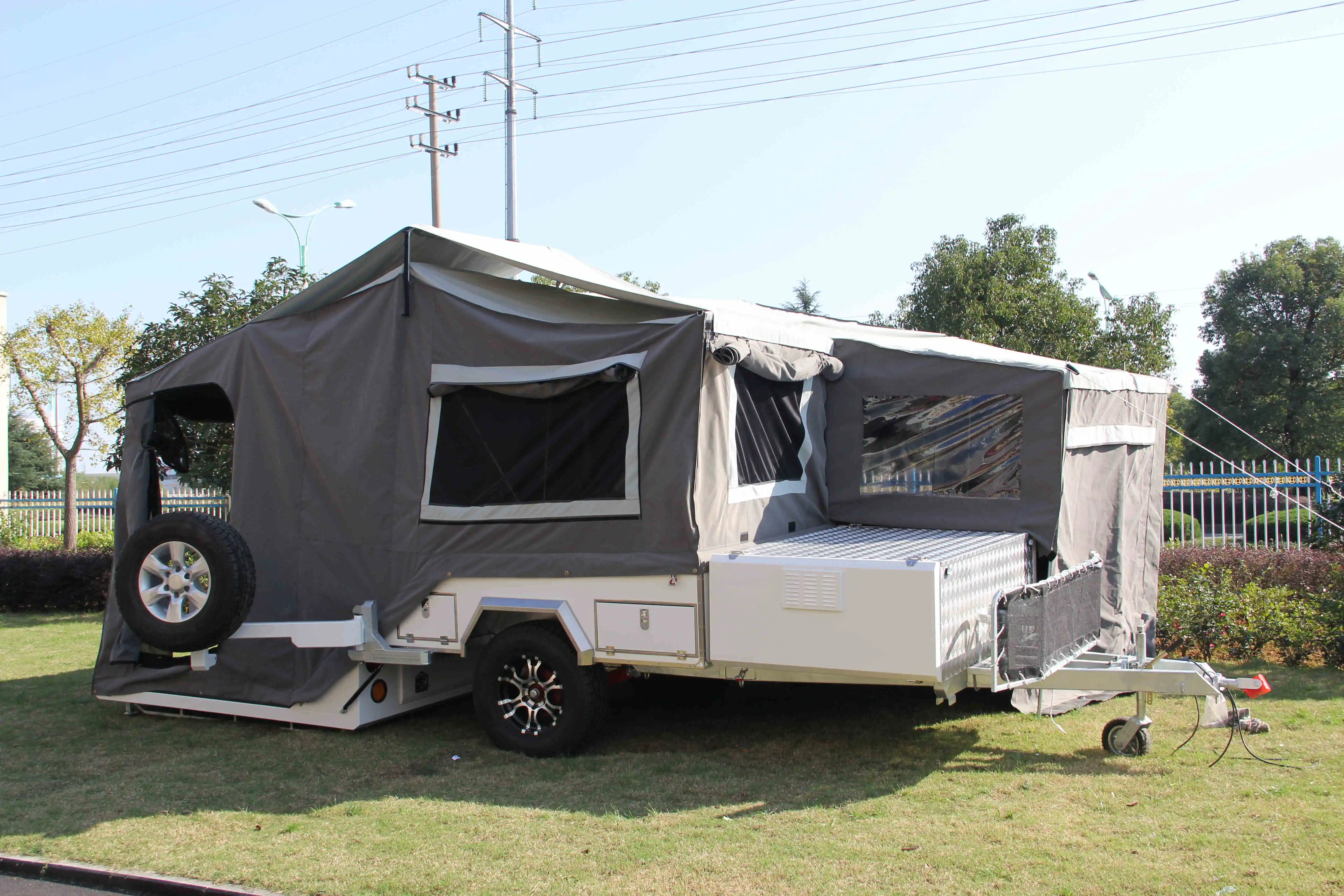Offroad Forward Folding Camper Trailer With Tent And Bed Buy Caravan