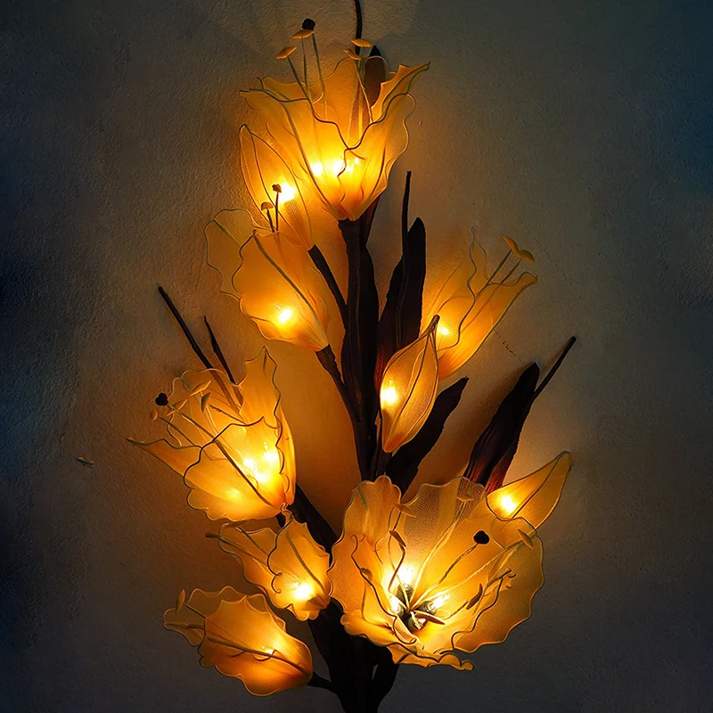 Night Fairy Plastic Garden Rose Sun Up String Branch Shaped Ceiling