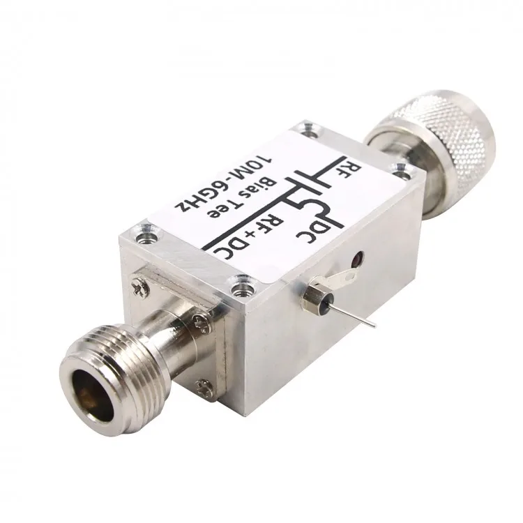 HOT 10MHz-6GHz RF DC Block Bias Tee Feed with N Connectors pe66 