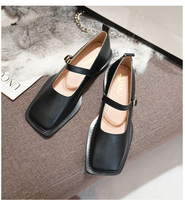 ドレスシューズ・革靴・ビジネスシューズ ^SALT&CHOCOLATE^ Square Toe Mary Jane Flat 412435002 1cm2col MUSINSA | SALT AND CHOCOLATE Square Toe Mary Jane Flat