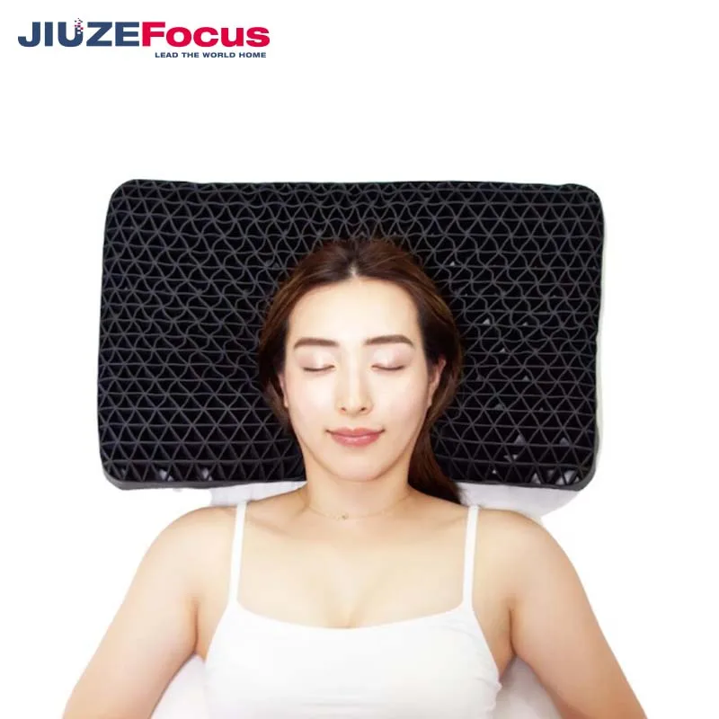 Tpe Gel Silicone Sleeping Bed Pillows With Massage Function Neck