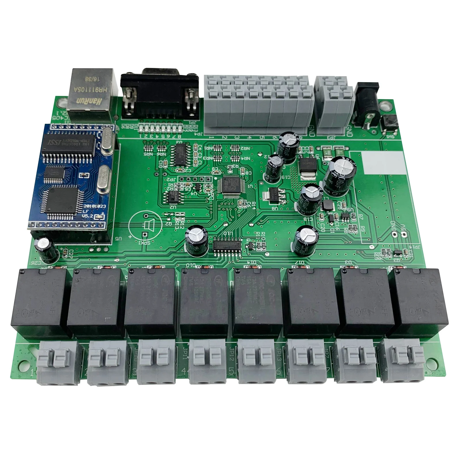 8 Channel zigbee Ethernet Relay Module With Network RJ45 RS232 TCP IP ...