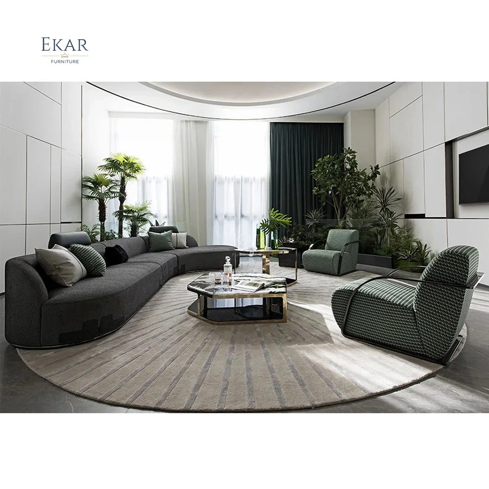 EKAR FURNITURE Nordic Light Luxury Soft Sofa Chair - Modern Comfort factory